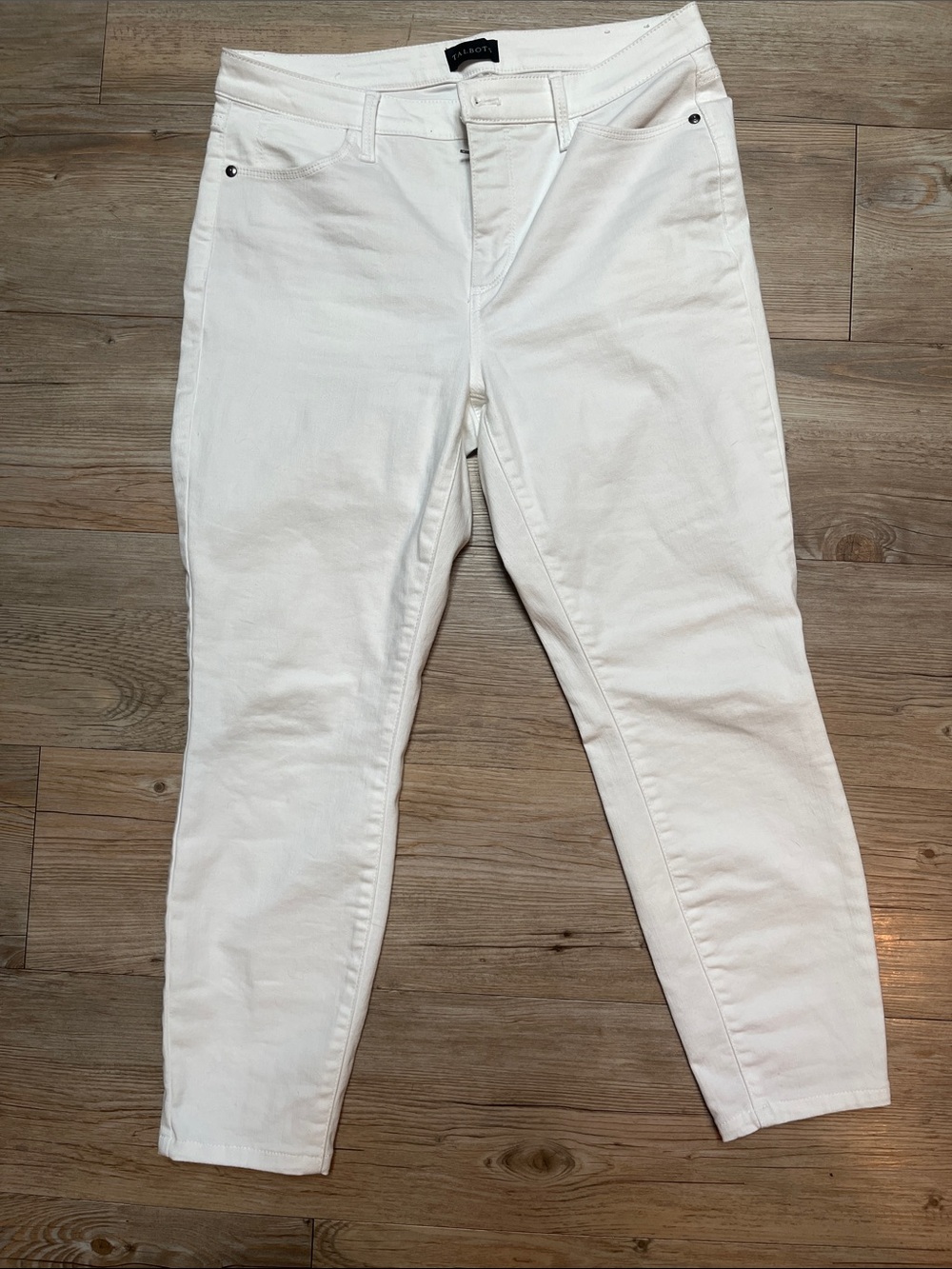 Talbots White Skinny Ankle Jeans